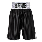 CUSTOM MADE KIDS CONTRAST WAISTBAND CLASSIC SATIN BOXING SHORTS