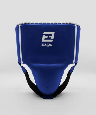EXIGO® C4 CLASSIC LEATHER ABDOMINAL GUARD - BLUE/WHITE