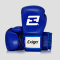EXIGO® CONTENDER SPARRING BOXING GLOVES - STRAP - BLUE