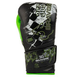 BRAVOSE LIMITED EDITION 16OZ VELCRO BOXING GLOVES-BLACK/GREEN