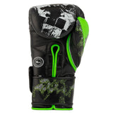 BRAVOSE LIMITED EDITION 16OZ VELCRO BOXING GLOVES-BLACK/GREEN