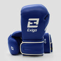 EXIGO® C2 CLASSIC LEATHER STRAP SPARRING GLOVES - BLUE/WHITE