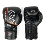 RIVAL RS1 SPARRING GLOVES 2.0 LACE ULTRA-BLACK