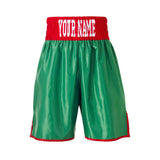 CUSTOM MADE KIDS CONTRAST WAISTBAND CLASSIC SATIN BOXING SHORTS