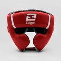 EXIGO® C3 CLASSIC LEATHER HEAD GUARD - RED/WHITE