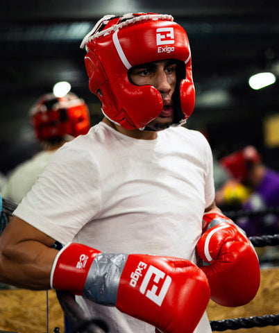 EXIGO® CLASSIC LACE UP SPARRING SET - RED