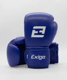 EXIGO® CONTENDER SPARRING BOXING GLOVES 2.0 BLUE - STRAP