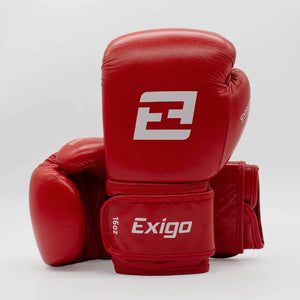 EXIGO® CONTENDER SPARRING BOXING GLOVES 2.0 RED - STRAP