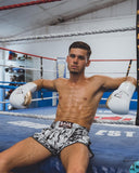 BRAVOSE ELITE PRO 2.0 STRAP SPARRING GLOVES - WHITE/GOLD