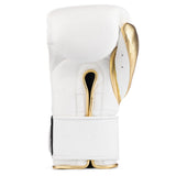 BRAVOSE ELITE PRO 2.0 STRAP SPARRING GLOVES - WHITE/GOLD