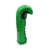 ARES SPECIALE LACE UP BOXING GLOVE-MEATLIC GREEN