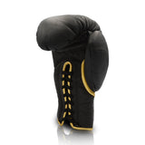 ARES SPECIALE LACE UP BOXING GLOVE - BLACK/GOLD