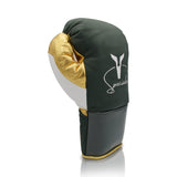 ARES SPECIALE LACE UP BOXING GLOVE-GREEN/GOLD