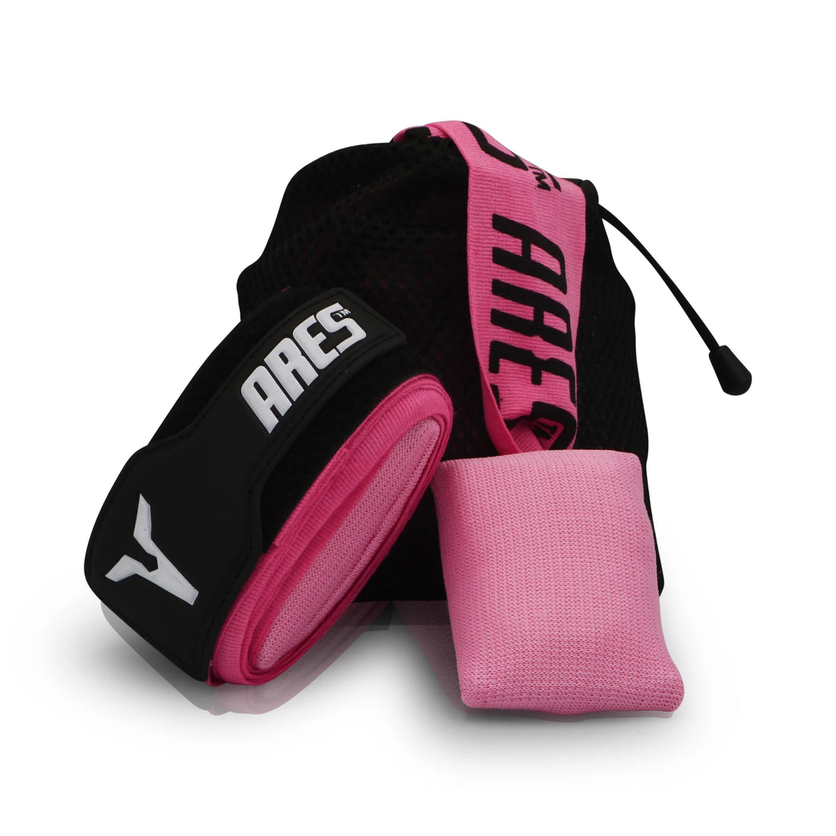 ARES APOLLO HAND WRAPS WITH GEL & FOAM KNUCKLE PAD - PINK – Champs ...