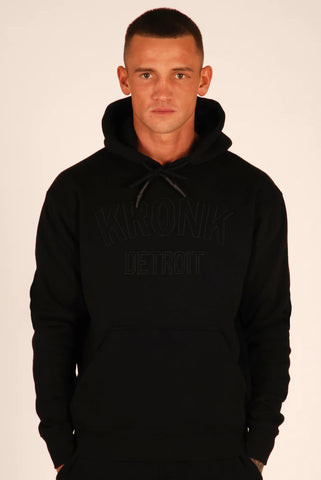 KRONK DETROIT HOODIE-BLACK