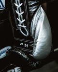 WINNING JAPAN CUSTOM BOXING MS TRAINING GLOVES - BLACK-SILVER