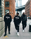 BOXRAW EAST STREET TRACKSUIT BOTTOMS - BLACK