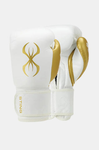 STING EVOLUTION VELCRO GLOVES VELCRO-WHITE/GOLD