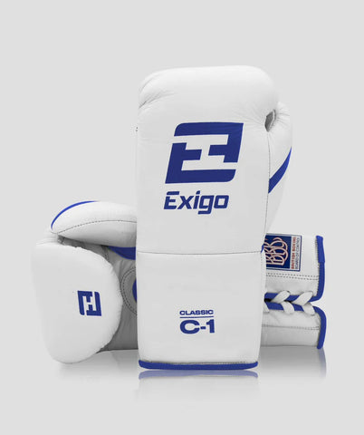 EXIGO® C1 CLASSIC PRO CONTEST GLOVES - WHITE/BLUE