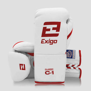 EXIGO® C1 CLASSIC PRO CONTEST GLOVES - WHITE/RED