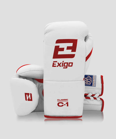 EXIGO® C1 CLASSIC PRO CONTEST GLOVES - WHITE/RED