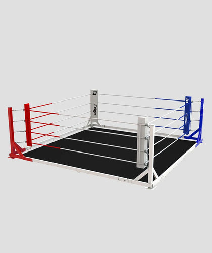 EXIGO® MOUNTED FLOOR BOXING RING - WITH CANVAS & UNDERLAY