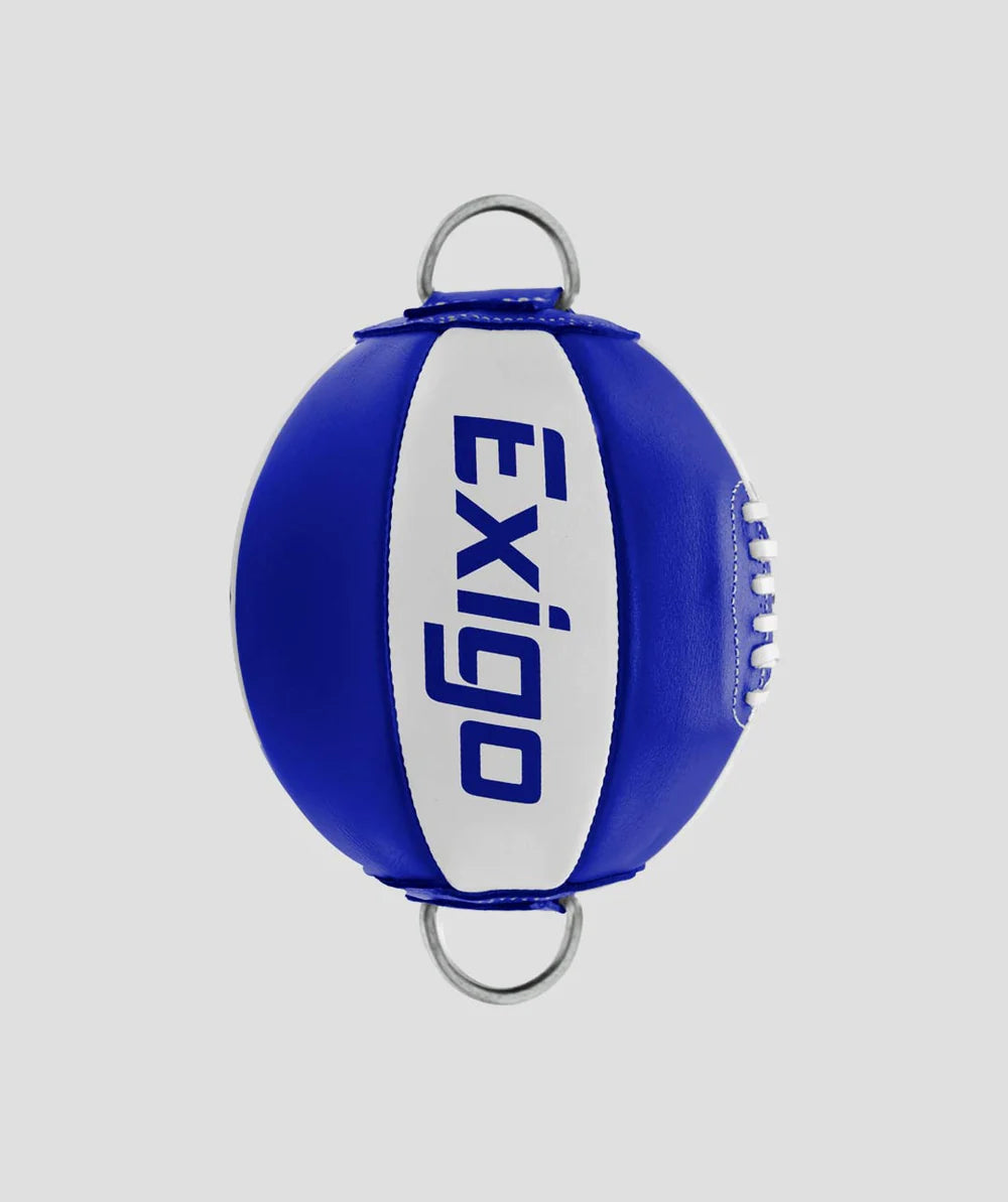 EXIGO® SUPER PRO LEATHER DOUBLE END BALL - BLUE/WHITE – Champs Bxing ltd