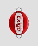 EXIGO® SUPER PRO LEATHER DOUBLE END BALL - RED/WHITE