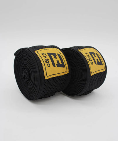 EXIGO® F8 FORTIS STRETCH 5M AIR HANDWRAPS - BLACK