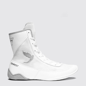 FLY TEMPEST BOXING BOOTS- WHITE/SILVER