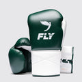 FLY SUPERLACE PRO X2 LACE UP SPARRING GLOVES - PINE GREEN/WHITE
