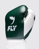FLY SUPERLACE PRO X2 LACE UP SPARRING GLOVES-PINE GREEN/WHITE