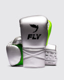 FLY SUPERLACE PRO X 2 GLOVES-SILVER/NEON