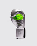 FLY SUPERLOOP PRO X2 STRAP SPARRING GLOVES - SILVER/NEON