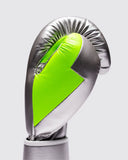 FLY SUPERLOOP PRO X2 STRAP SPARRING GLOVES - SILVER/NEON