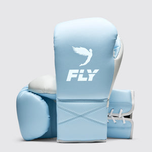 FLY SUPERLACE PRO X2 SPARRING GLOVES - PALE BLUE