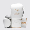 FLY SUPERLACE PRO X2 SPARRING GLOVES - WHITE/GREY/GOLD