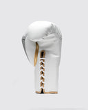 FLY SUPER X2 LACE UP SPARRING SET - WHITE/GOLD