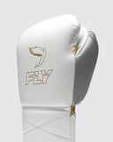 FLY SUPER X2 LACE UP SPARRING SET - WHITE/GOLD