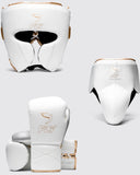 FLY SUPER X2 LACE UP SPARRING SET - WHITE/GOLD