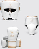 FLY SUPER X2 HOOK AND LOOP SPARRING SET - WHITE/GREY/GOLD