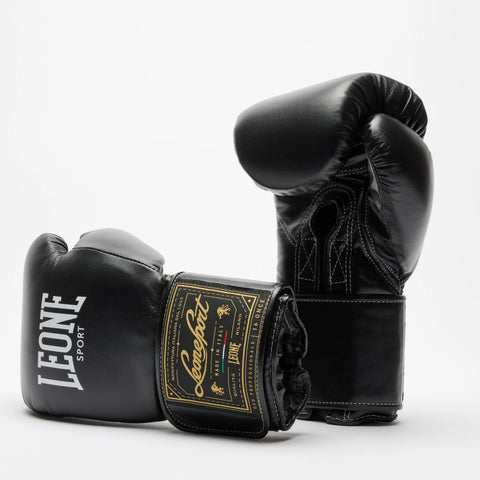 LEONE ORLANDO CLASSICO BOXING GLOVES VELCRO-BLACK
