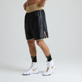 HAGLER CLASSIC SATIN BOXING SHORTS - BLACK/GOLD