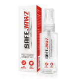 SAFEJAWZ MOUTHGUARD DISINFECTANT SPRAY. MINT FLAVOURED, ANTI-MICROBIAL GUM SHIELD CLEANER. 50ML.