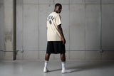 KRONK FADED G LOOSE FIT VINTAGE WASH T SHIRT-CREAM