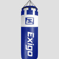 EXIGO® SUPER PRO 4ft 6'' 75kg IMMENSUS LEATHER PUNCH BAG - BLUE/WHITE