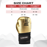 BRAVOSE FEARLESS JUNIOR BOXING GLOVES - GOLD