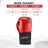 BRAVOSE FEARLESS JUNIOR BOXING GLOVES - RED