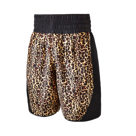 CUSTOM PRINCE NASEEM STYLE LEOPARD PRINT BOXING SHORTS
