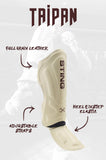STING TAIPAN MMA SHIN & FOOT PROTECTOR-BEIGE/BROWN